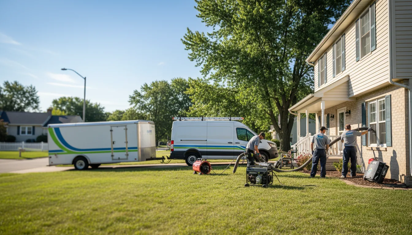Flooded Basement Restoration And Cleanup With Repair in New Weston, OH near me